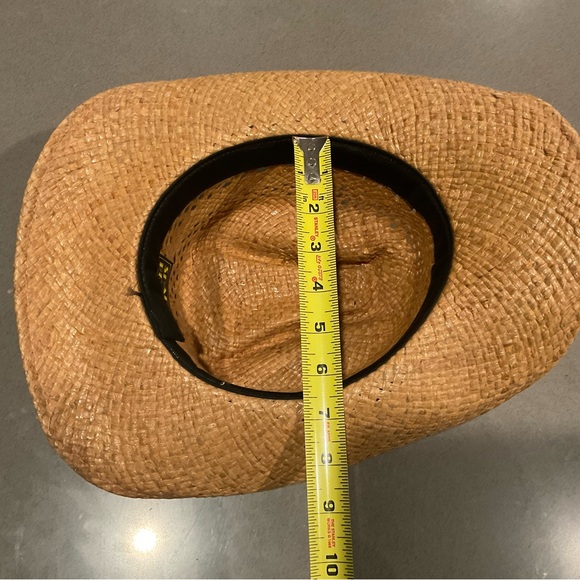 Shady Brady Cowgirl Western Straw Hat with Buffalo Nickel Trim - Picture 8 of 9